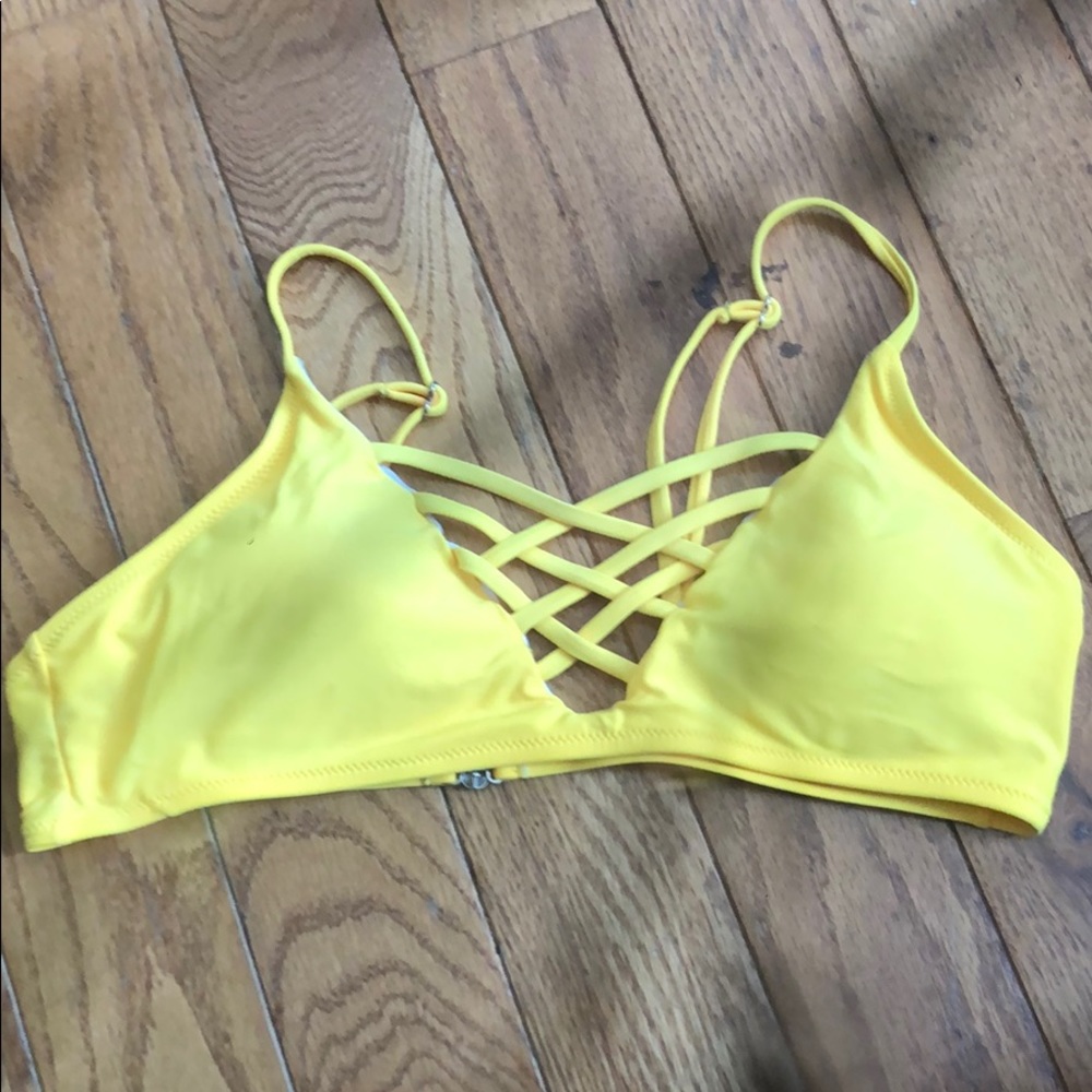 Yellow Padded Bikini Top